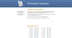 Desktop Screenshot of printablesudoku99.com